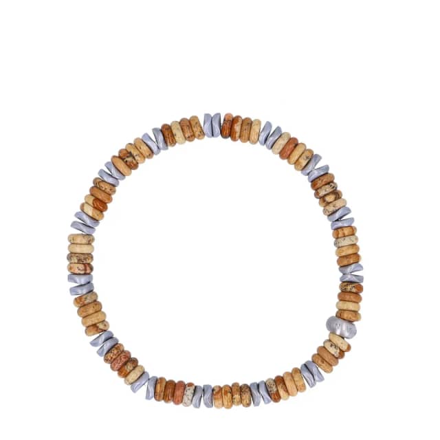 Manfield Beige kralenarmband