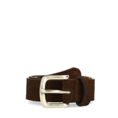 Manfield Manfield Donker Bruine Suède Riem