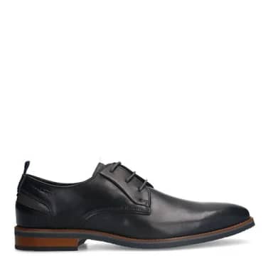 Van Lier Zwarte Amalfi Leren Veterschoenen