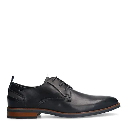 Van Lier Zwarte Amalfi Leren Veterschoenen