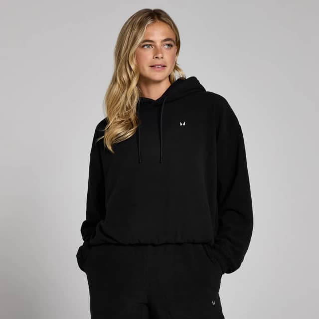 Myprotein MP hoodie van fleecestof voor dames - Zwart