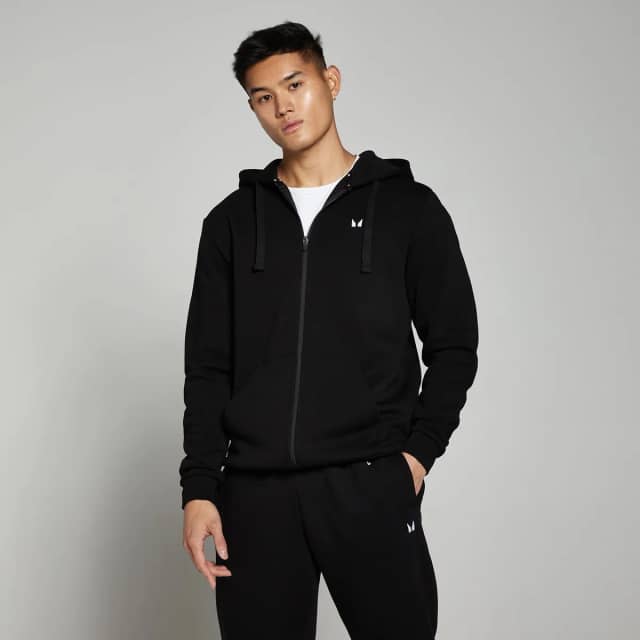 Myprotein MP Rest Day hoodie met rits voor heren - Zwart