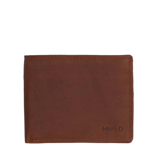Manfield Cognac Leren Portemonnee