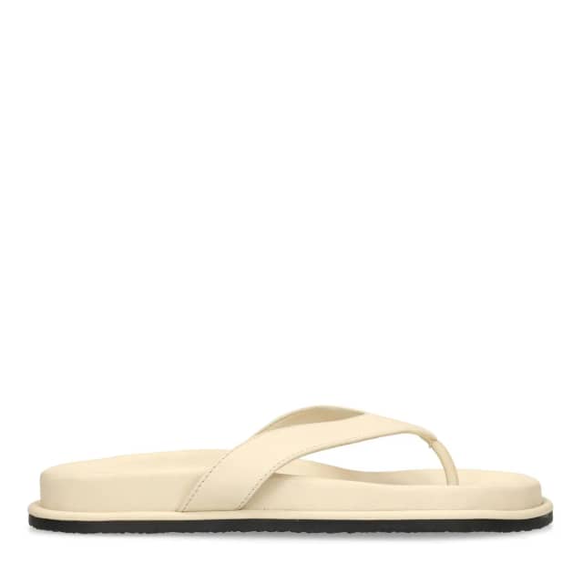 Sacha Off white leren slippers