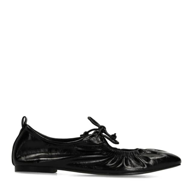 Sacha Zwarte ballerina's met veters