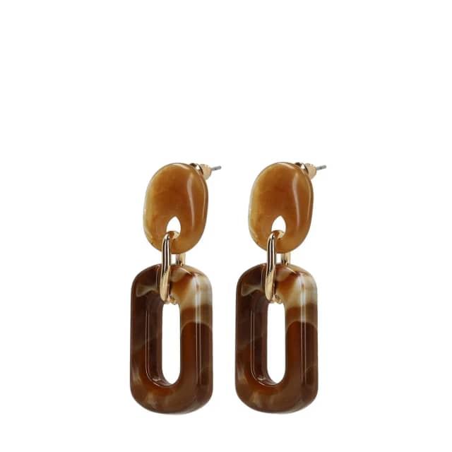 Manfield Bruine Oorbellen