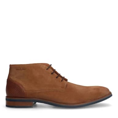 Van Lier Van Lier Cognac Amalfi Suède Veterboots
