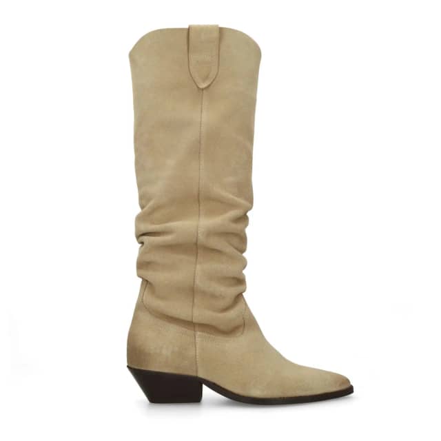 Sacha Beige suède cowboylaarzen