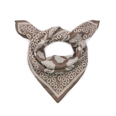 Manfield Manfield Bruin Sjaaltje Met Witte Details