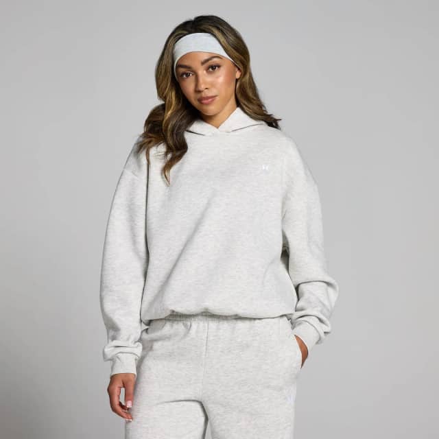 Myprotein MP Basics oversized hoodie voor dames - Gemêleerd lichtgrijs