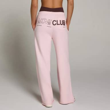 Myprotein MP Dames Move Club Grafische Lichtgewicht Loopback Rechte Pijp Joggingbroek - Blush