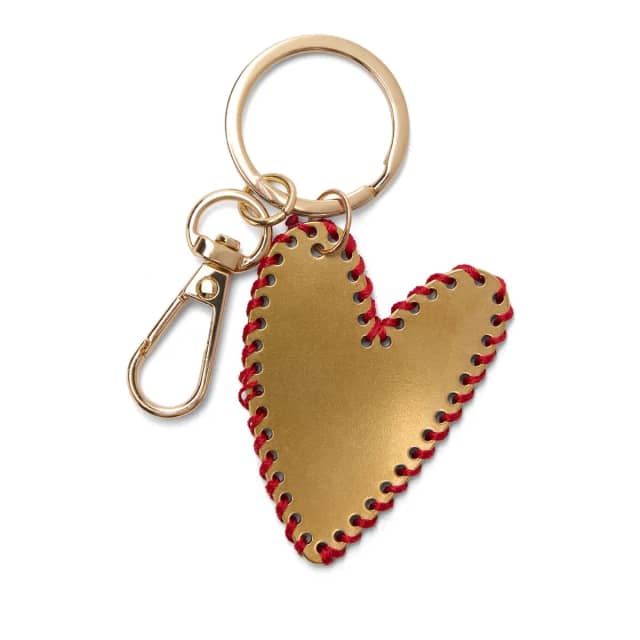 Manfield Gouden hartjes bag charm