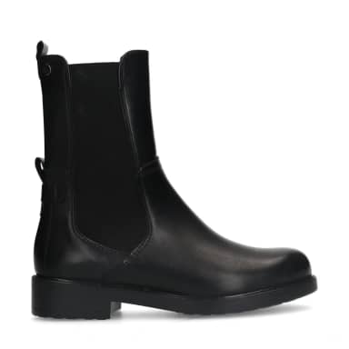 No Stress No Stress Zwarte Leren Chelsea Boots Met Blokhak Van 3 Cm Met Ritssluiting