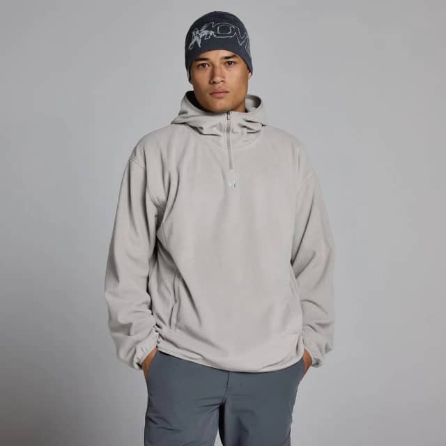 Myprotein MP Heren Fleece 1/4 Rits Hoodie - Sustained Grey