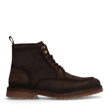 Manfield Manfield Bruine Suède Veterboots