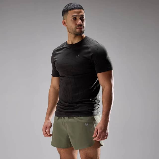 Myprotein MP Heren Velocity Ultra Seamless T-Shirt - Gewassen Zwart