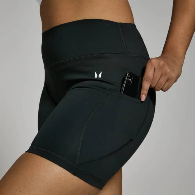 Myprotein MP Power fietsshort voor dames - Zwart