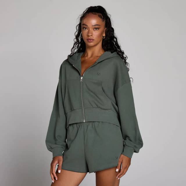 Myprotein MP Women's Lifestyle Zip Through Hoodie - Wolkig Groen