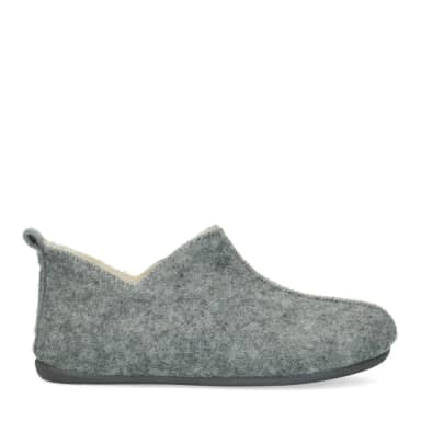 Manfield Manfield Licht Grijze Pantoffels