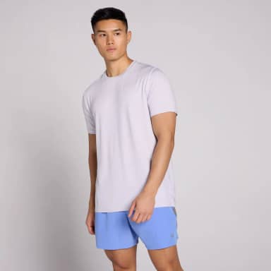 MP Heren Tempo Marl T-Shirt - Lila Grijs