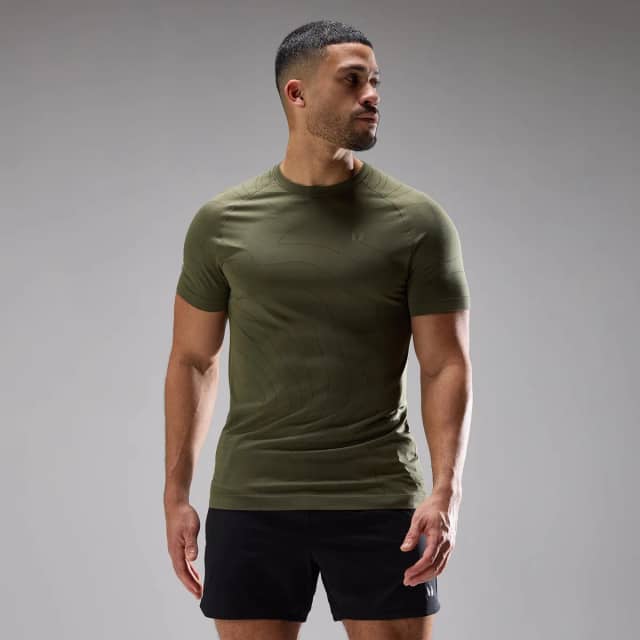 Myprotein MP Heren Velocity Ultra Seamless T-Shirt - Dusty Olive