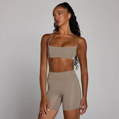 Myprotein MP Dames Training Open Rug Bh - Licht Taupe