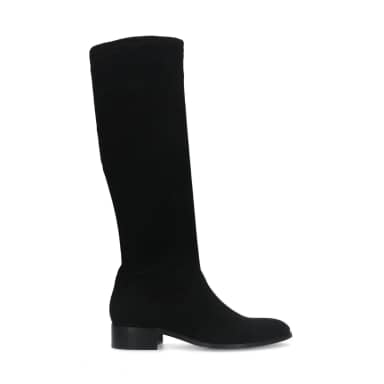 Manfield Zwarte Laarzen Met Ritssluiting