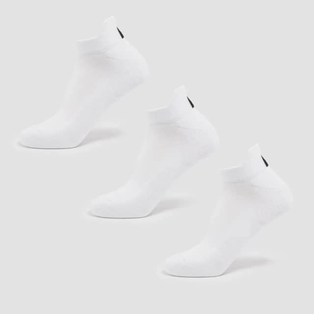 Myprotein MP unisex trainingssokken (verpakking met drie stuks) Wit - UK
