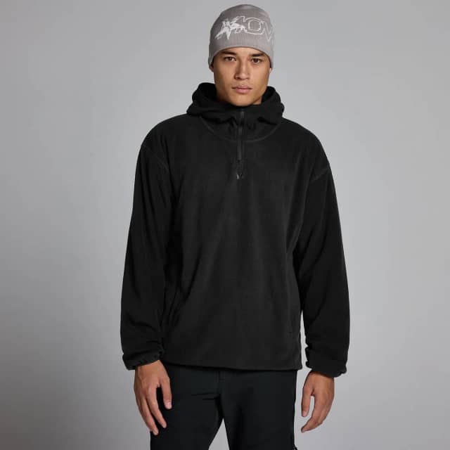 Myprotein MP Heren Fleece 1/4 Rits Hoodie - Zwart
