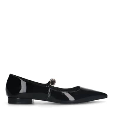 Sacha Zwarte lak ballerina's