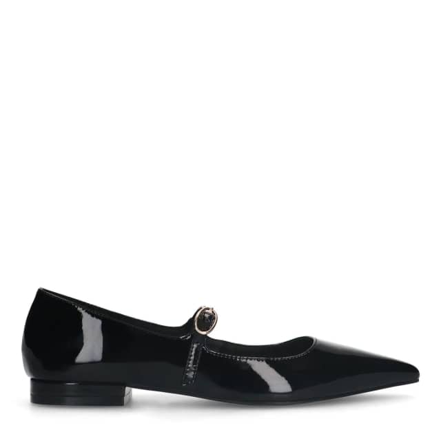 Sacha Zwarte lak ballerina's