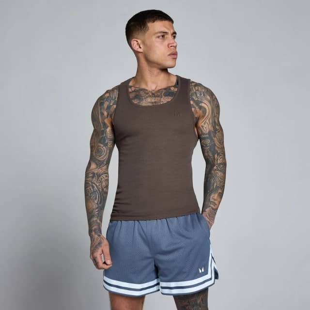 Myprotein MP Men's Lift Ribbed Muscle Fit Vest - Chocolade