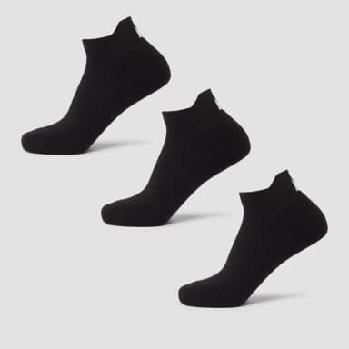 Myprotein MP unisex trainingssokken (verpakking met drie stuks) - Zwart - UK