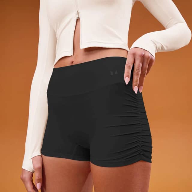 Myprotein MP Women's Tempo Side Scrunch Booty Short - Zwart