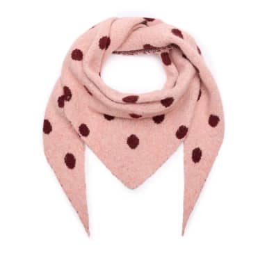 Manfield Manfield Roze Sjaal Met Stippen