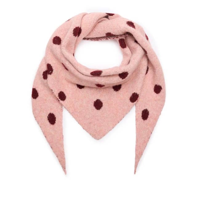Manfield Roze Sjaal Met Stippen