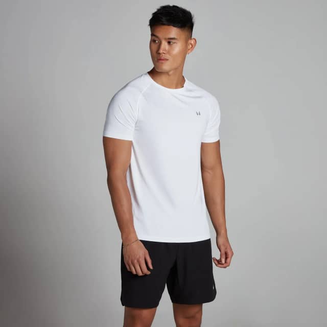 Myprotein MP trainingsshirt met korte mouwen voor heren - Wit