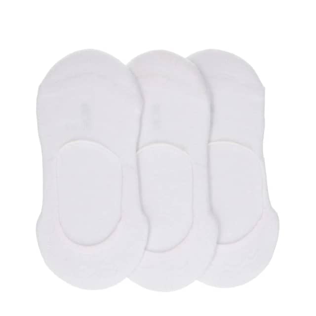 Manfield Witte Sneaker Sokken (3 Paar)