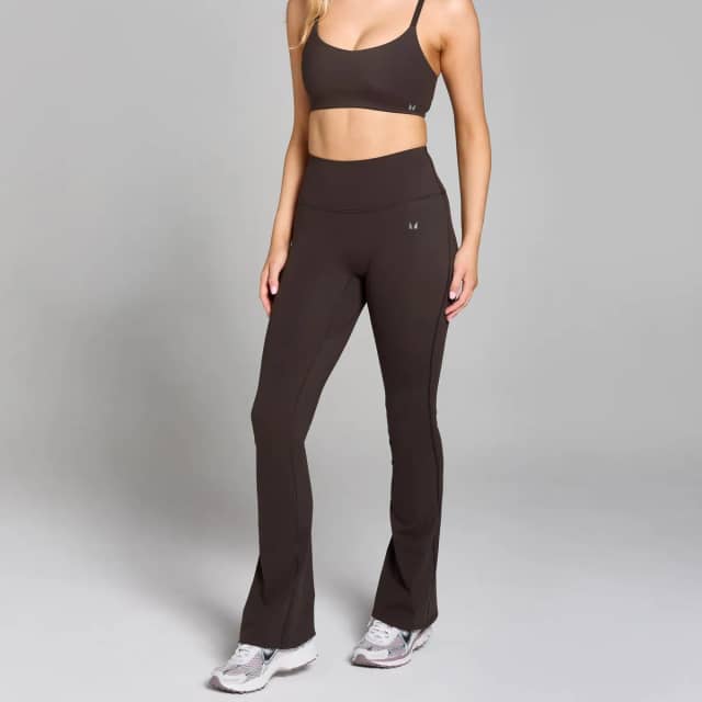 Myprotein MP Tempo legging met uitlopende pijpen voor dames - Cacaobruin
