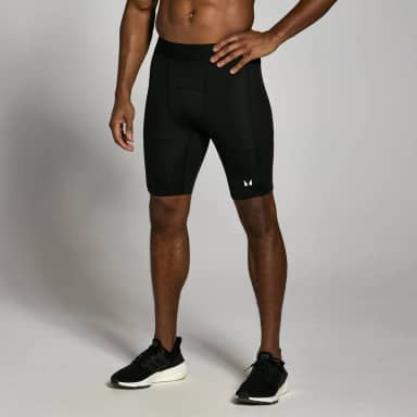 MP basislaag trainingsshort voor heren - Zwart