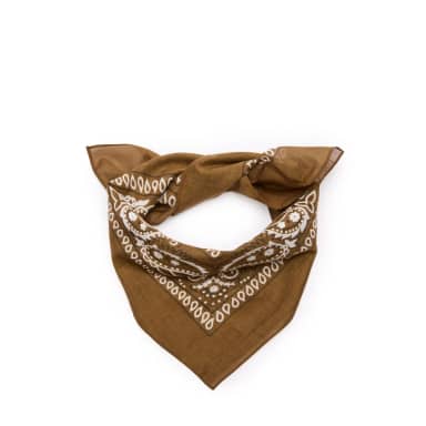 Manfield Manfield Bruin Sjaaltje Met Witte Details