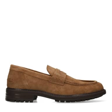 Manfield Taupe Suède Loafers
