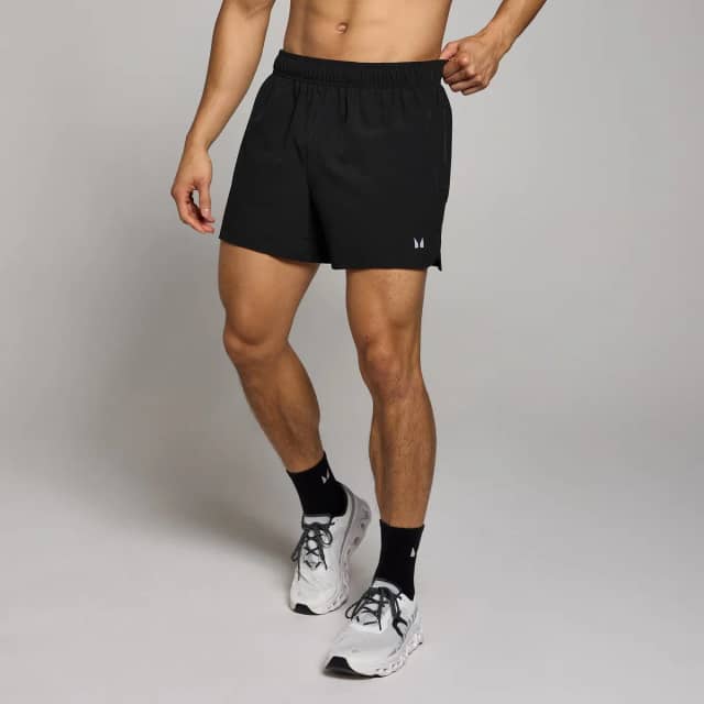 Myprotein MP geweven trainingsshort met binnenbeenlengte van 13 cm voor heren - Zwart