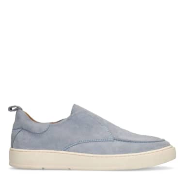 Manfield Manfield Blauwe Suède Loafers