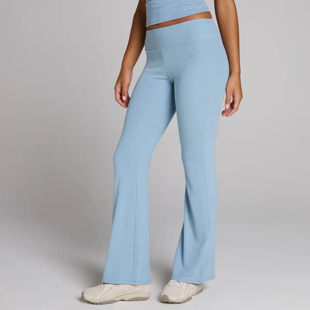 Myprotein MP Dames Geribd Flared Legging - Denimblauw