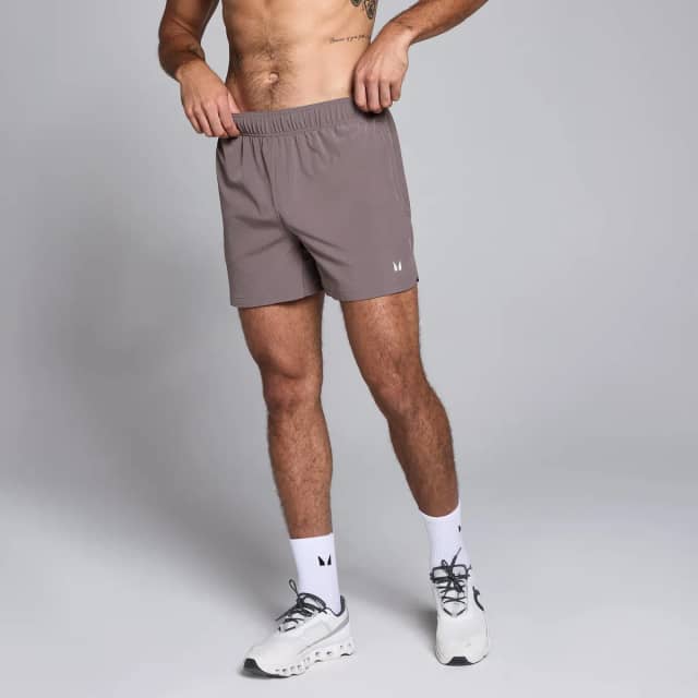 Myprotein MP geweven trainingsshort met binnenbeenlengte van 13 cm voor heren - Mokka