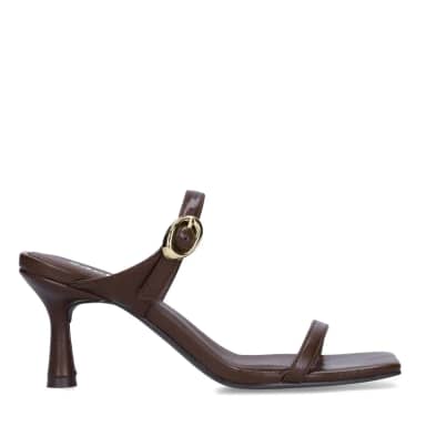Sacha Bruine leren sandalen met hak