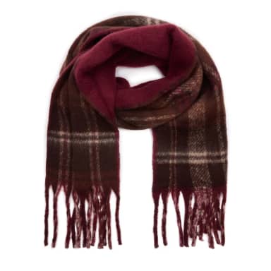 Manfield Bruine Geruite Sjaal
