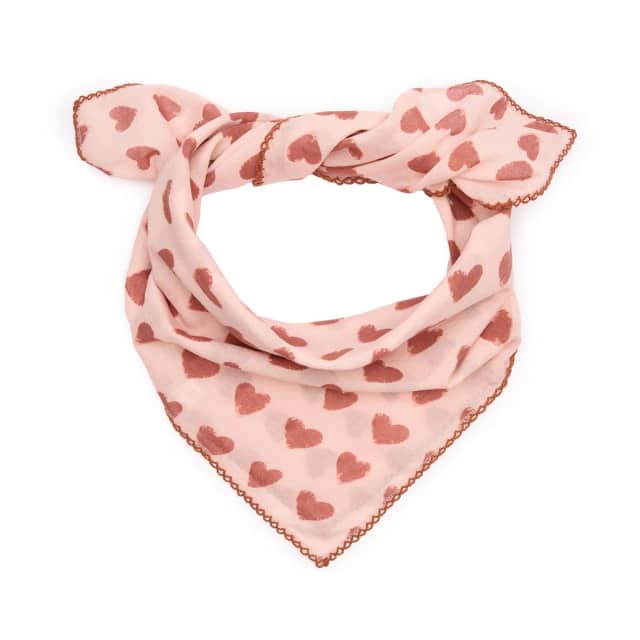 Manfield Roze Sjaaltjes Met Hartjes