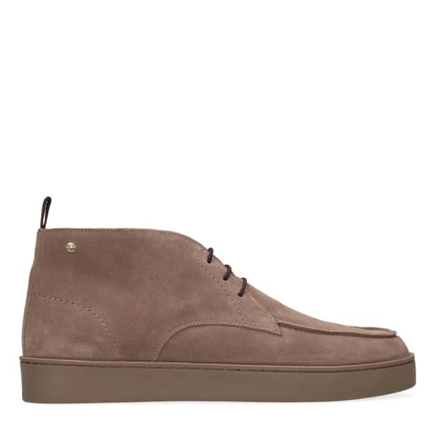 No Stress Beige Suède Desert Boots Met Veters